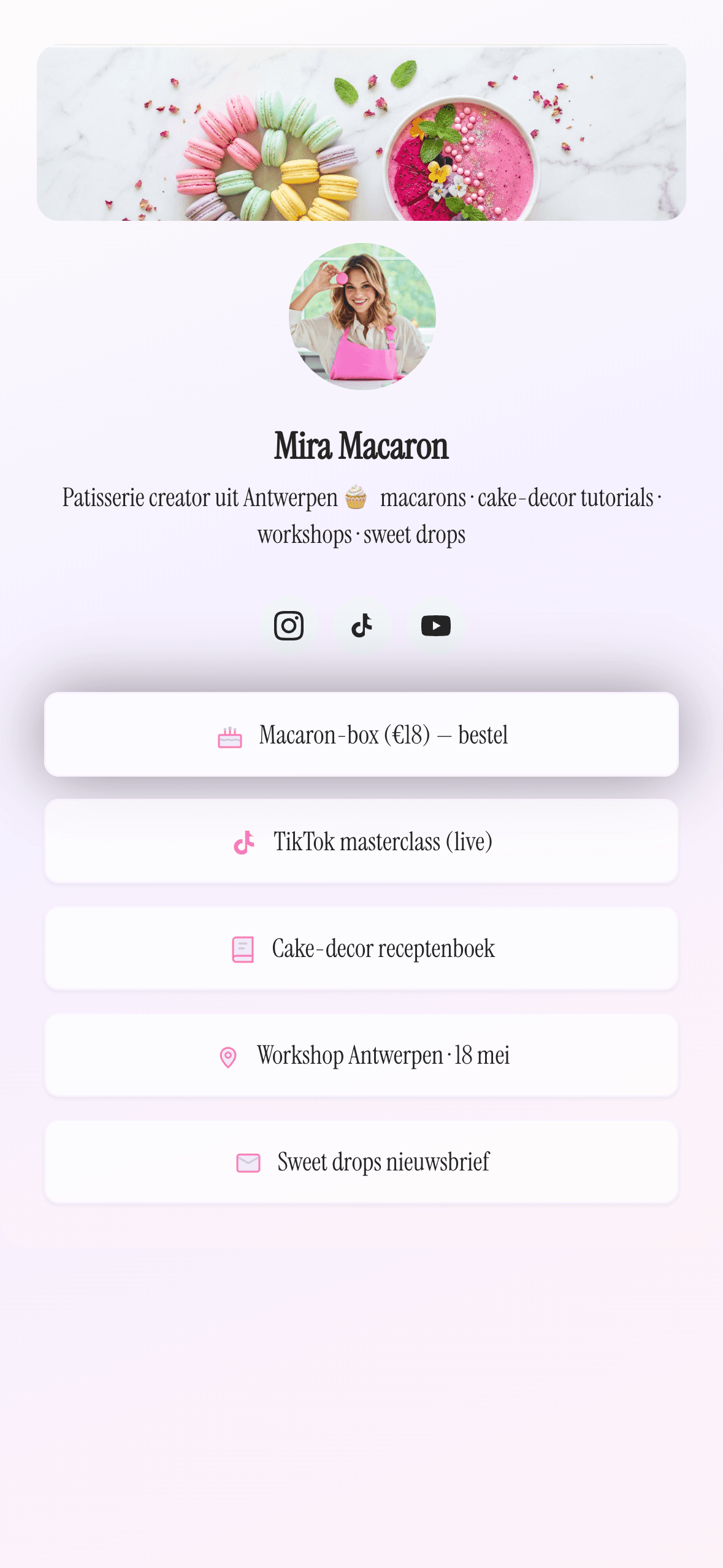 Mira Macaron — Patisserie pastel